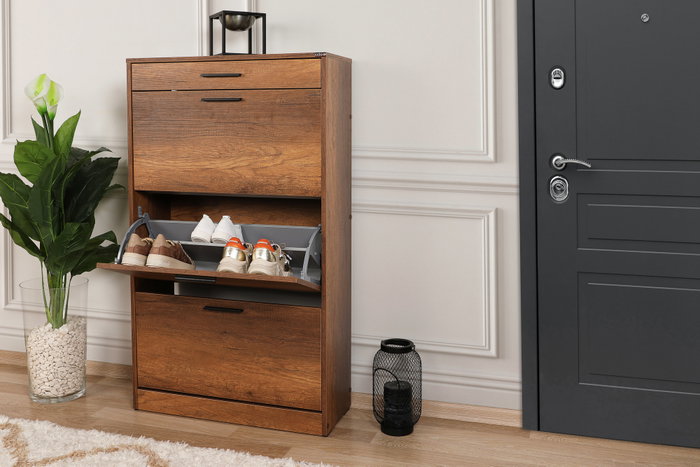 Hanah Home Zapatero Shc-431-Oo-1 Nogal Oslo Hanah Home Zapatero Shc-431-Oo-1 Nogal Oslo